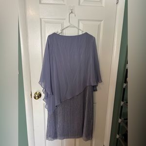 Purple chiffon and stretchy dress size 18W